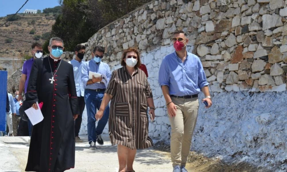 Αυτοψία σε μνημεία της Τήνου πραγματοποίησε η υπουργός Πολιτισμού και Αθλητισμού, Λίνα Μενδώνη